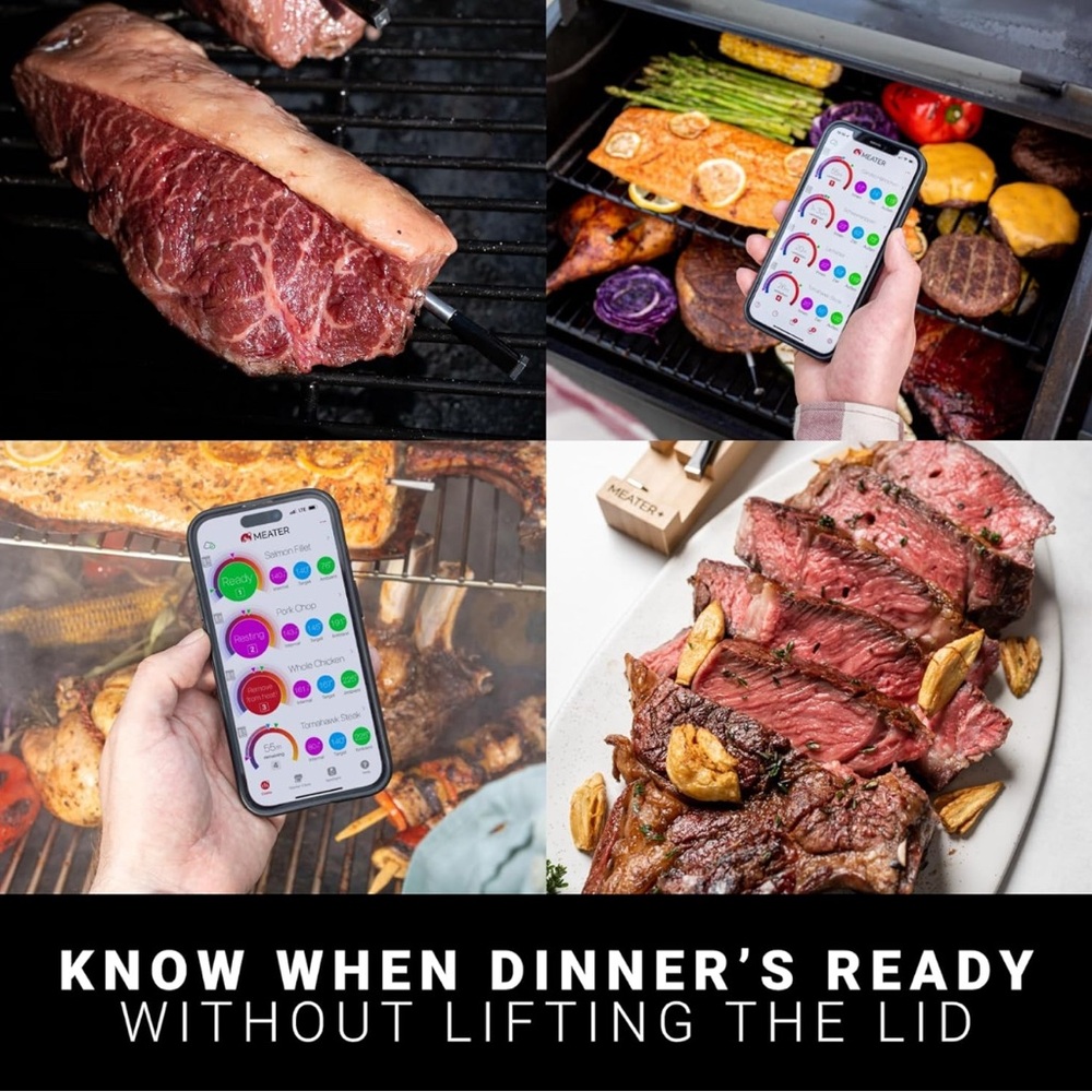 Smart Wireless Meat Thermometer - Bamboo - Picture 3 of 4